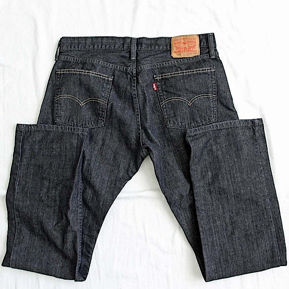 Levi Strauss 514 Black Jeans Size 36 x 34 - Picture 4 of 9